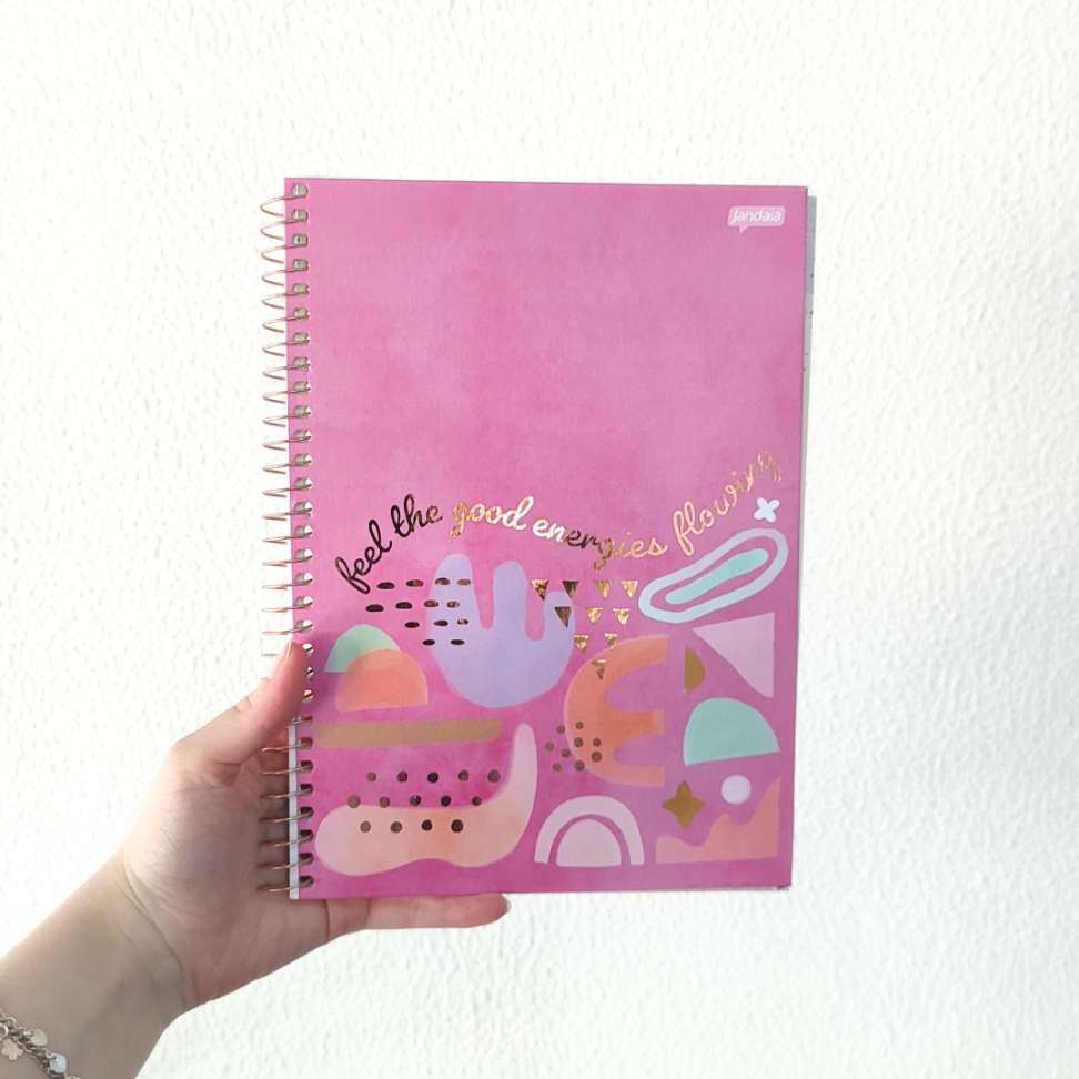 Caderno com Espiral Colegial La Creme 1 Matéria Jandaia - #1