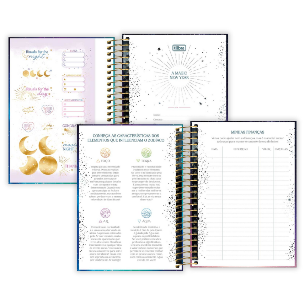 Agenda Espiral Diária Pequena Magic 2026 Tilibra - #7