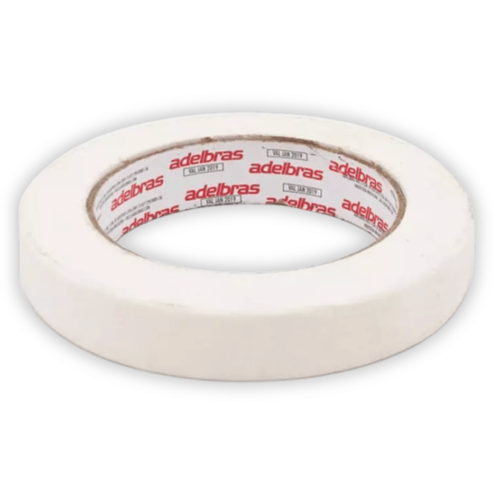 Fita Adesiva Crepe 18mm x 50m Mask 710 Adelbras