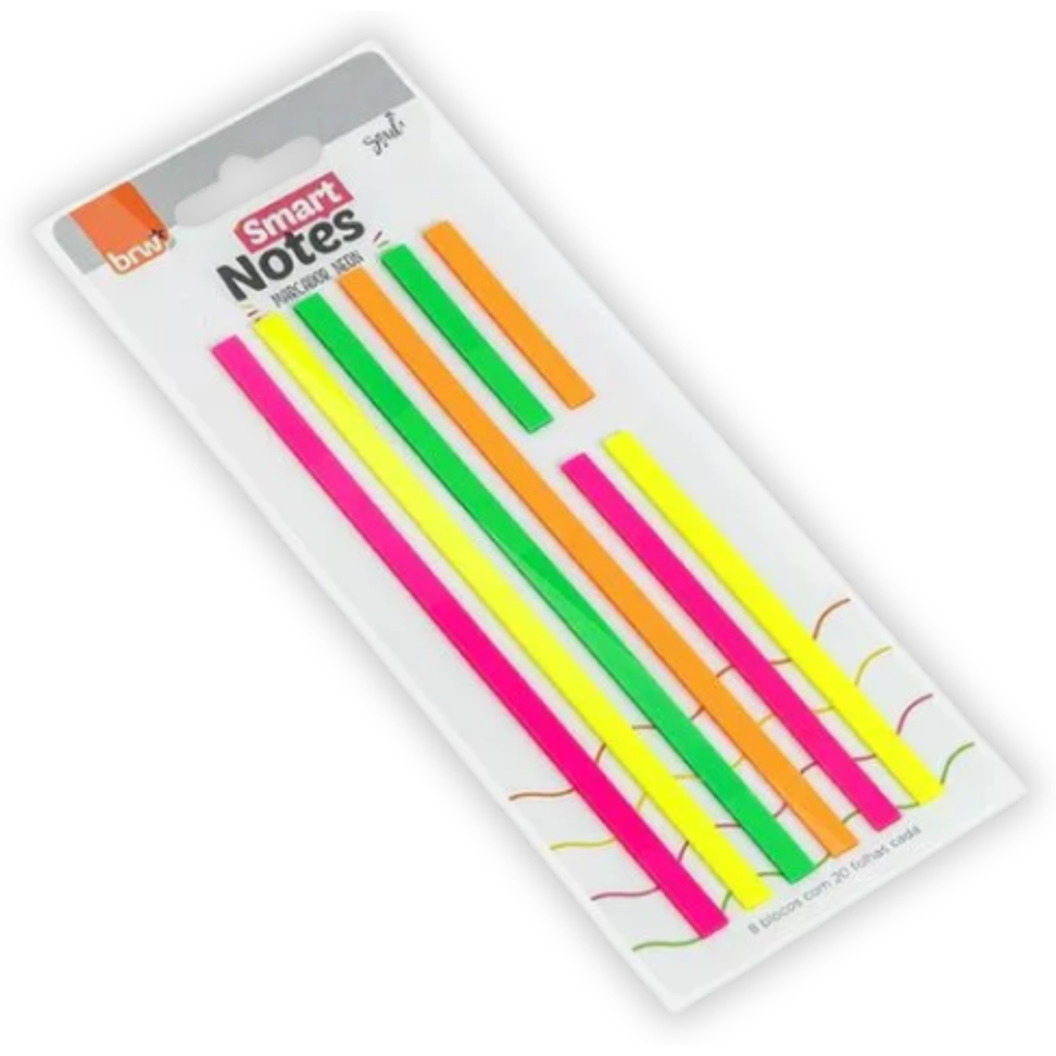 Marcadores de Texto Neon Smart Notes 8 Blocos Soul BRW - #1