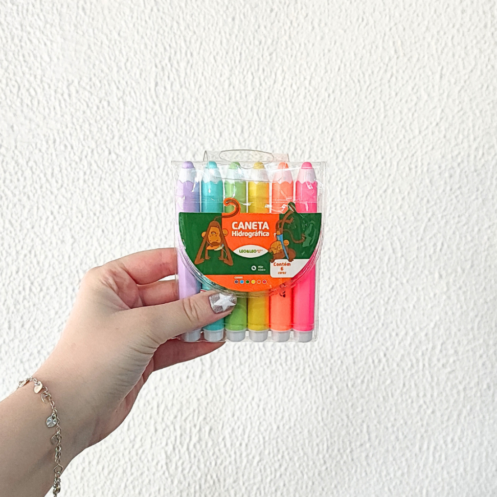 Canetinha Hidrográfica 6 Cores Pastel Leo e Leo - #3