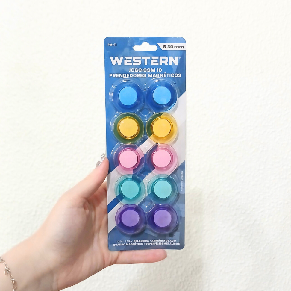 Imãs Prendedores Magnéticos PM-11 30mm 10 Unidades Western - #3