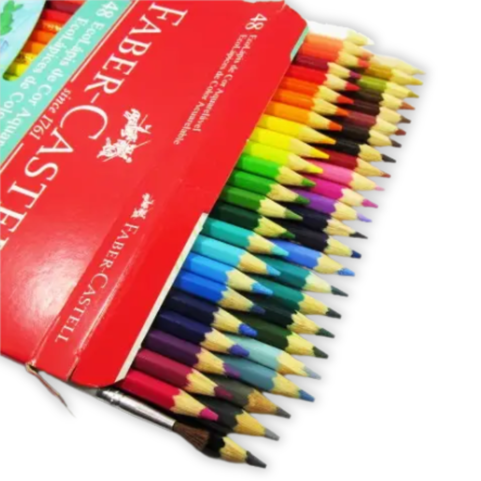 Lápis de Cor Eco Aquarelável 48 Cores Faber-Castell - #2