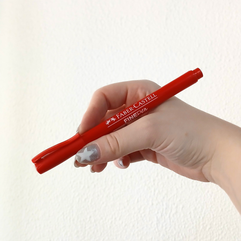 Caneta Hidrográfica Ponta Ultrafina FinePen Faber-Castell - #4