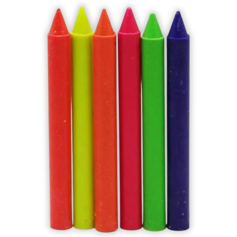 Giz de Cera Big Fantasia Glitter 6 Cores Acrilex - #1