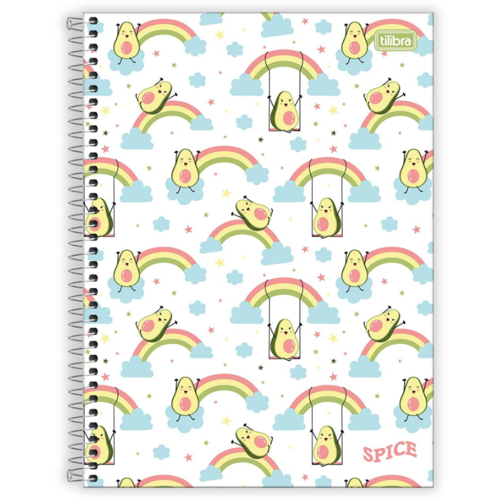 Caderno com Espiral Universitário 1 Matéria Spice Feminino Tilibra - #3
