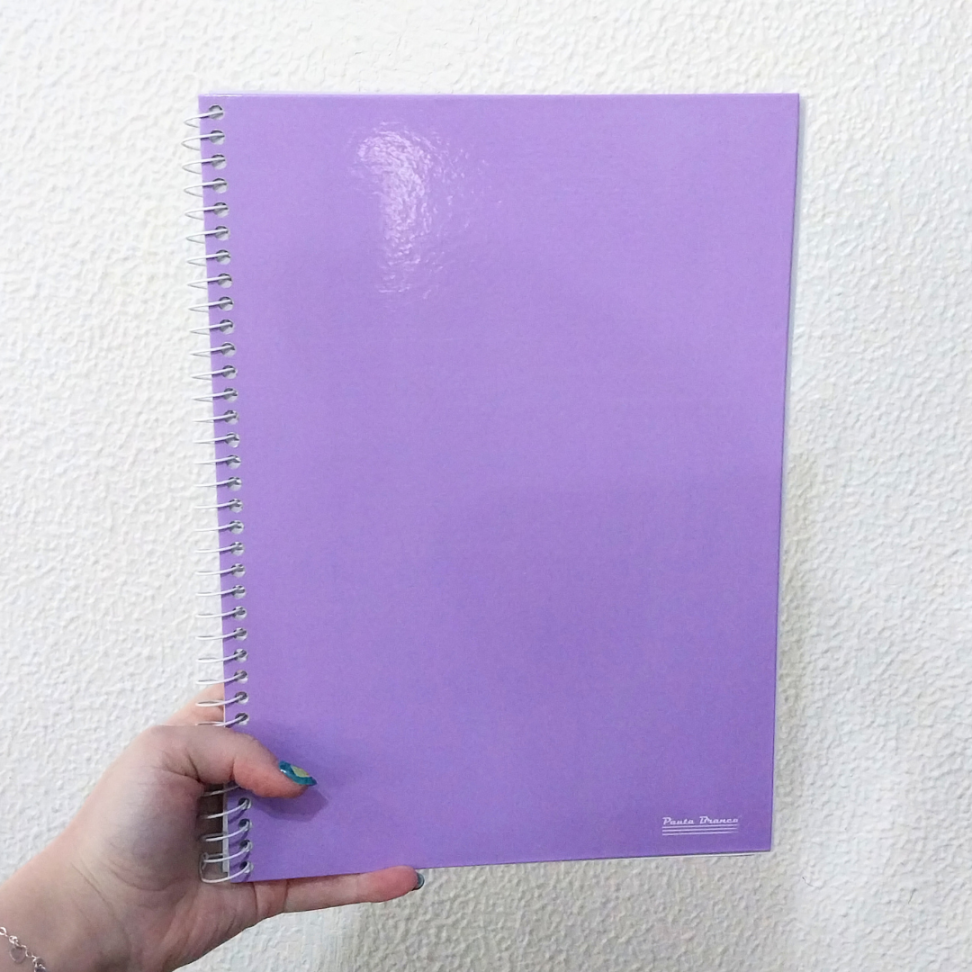 Caderno com Espiral Universitário Office Color 1 Matéria Pauta Branca - #8