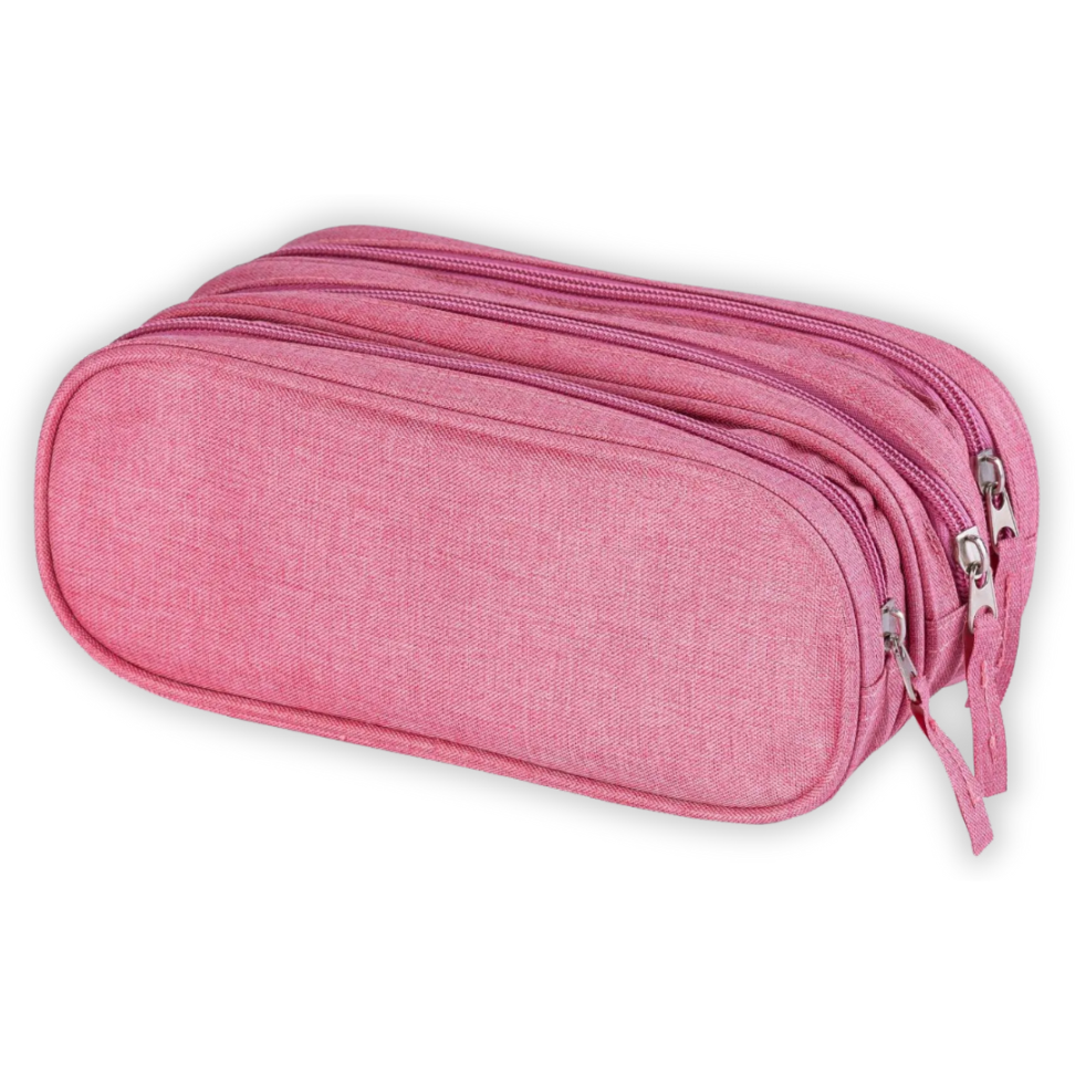 Estojo Triplo Jeans Rose Packn'Go - #1