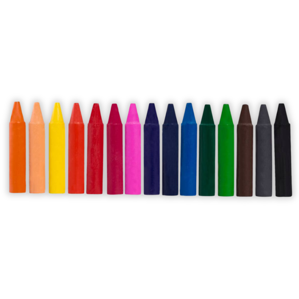 Giz de Cera Curto 15 Cores Leo e Leo - #1