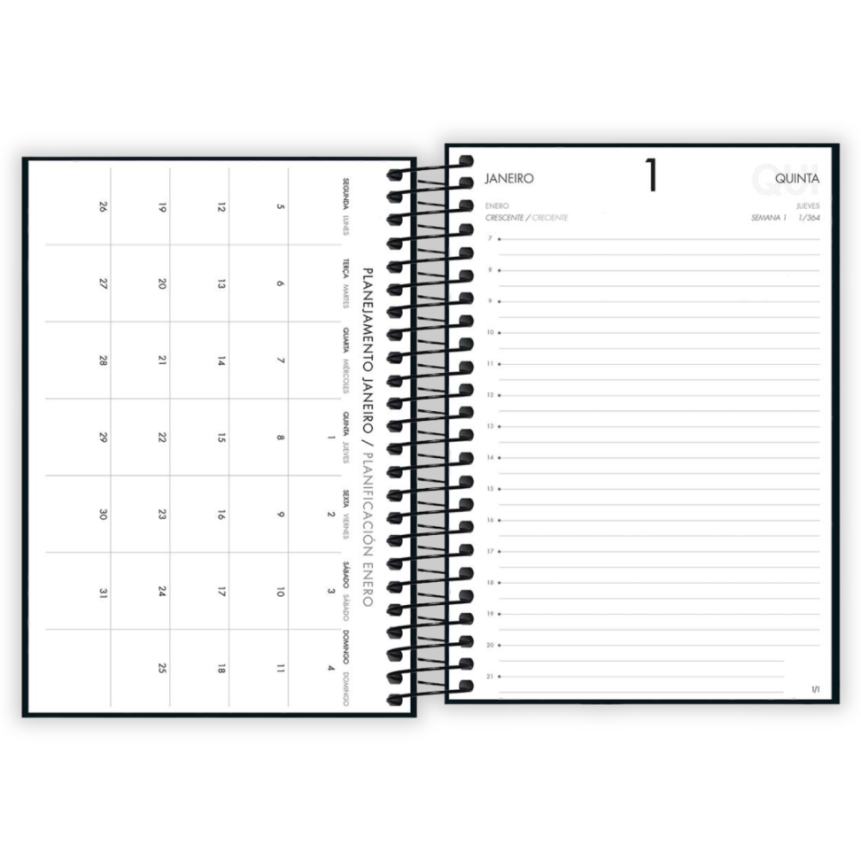 Agenda Executiva Espiral Diária Pequena Napoli 2026 Tilibra - #2