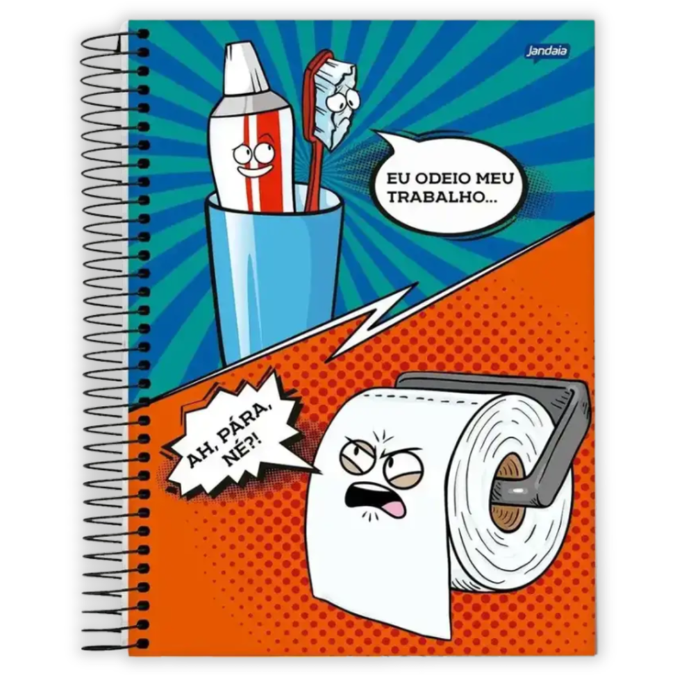 Caderno com Espiral Universitário Insano 1 Matéria Jandaia - #2