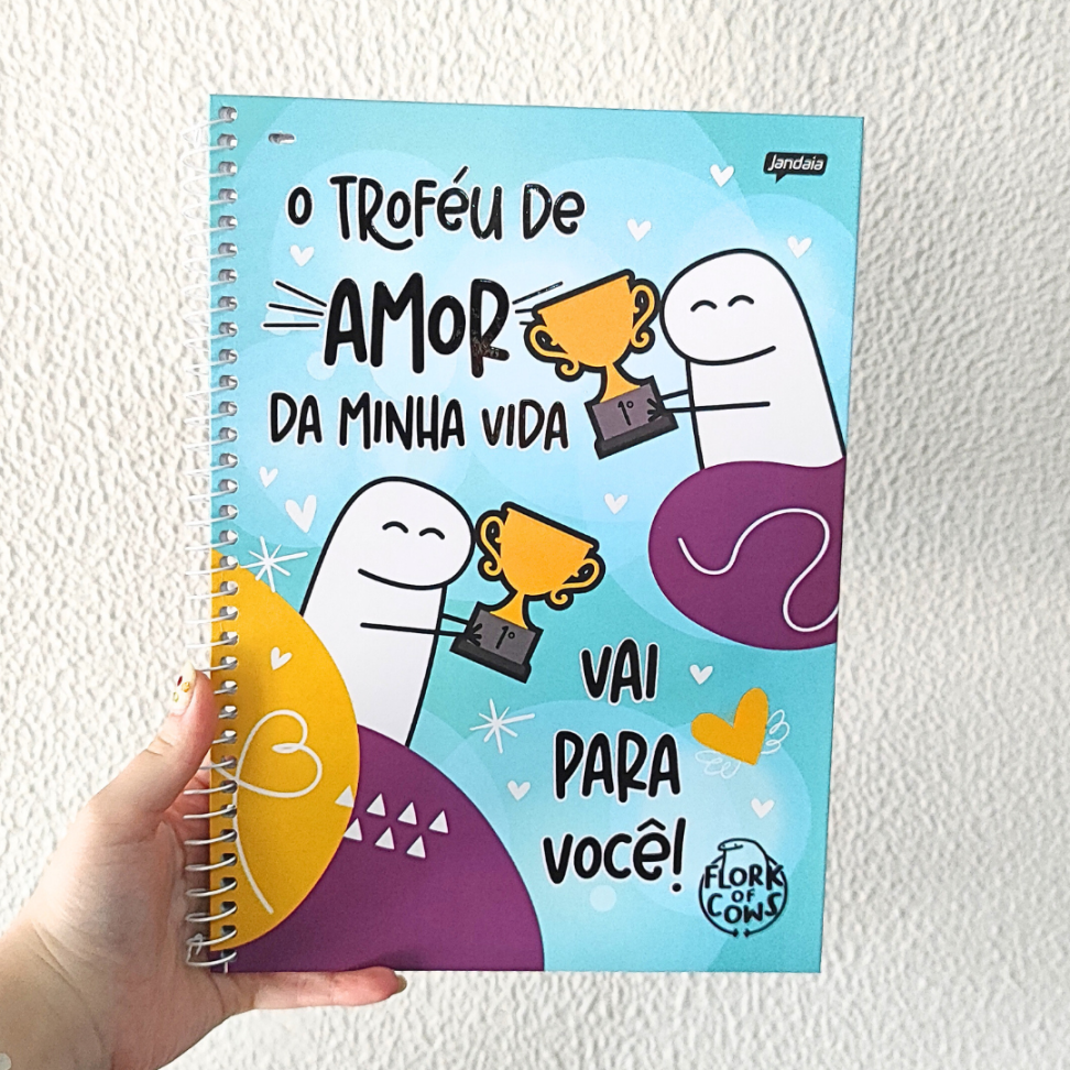 Caderno com Espiral Universitário Flork of Cows 1 Matéria Jandaia - #1