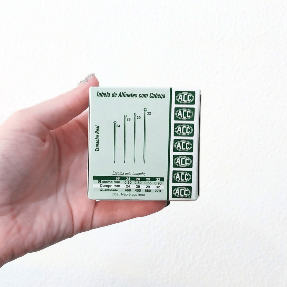 Alfinete de Costura N.24 Niquelado 460 Unidades ACC - #4