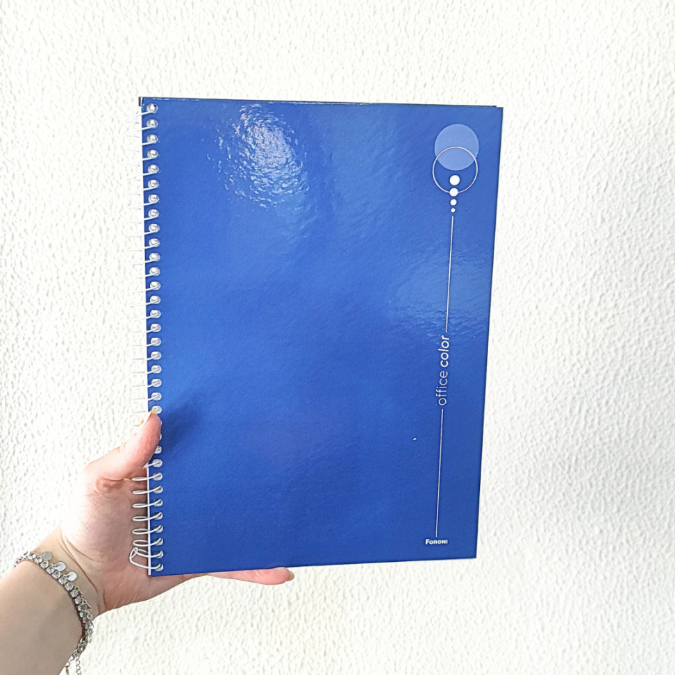 Caderno com Espiral Universitário Office Color 1 Matéria Foroni - #9
