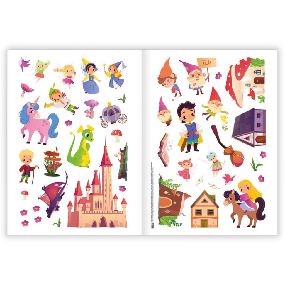 Álbum de Atividades com Adesivos Jardim Encantado Tilibra - #3