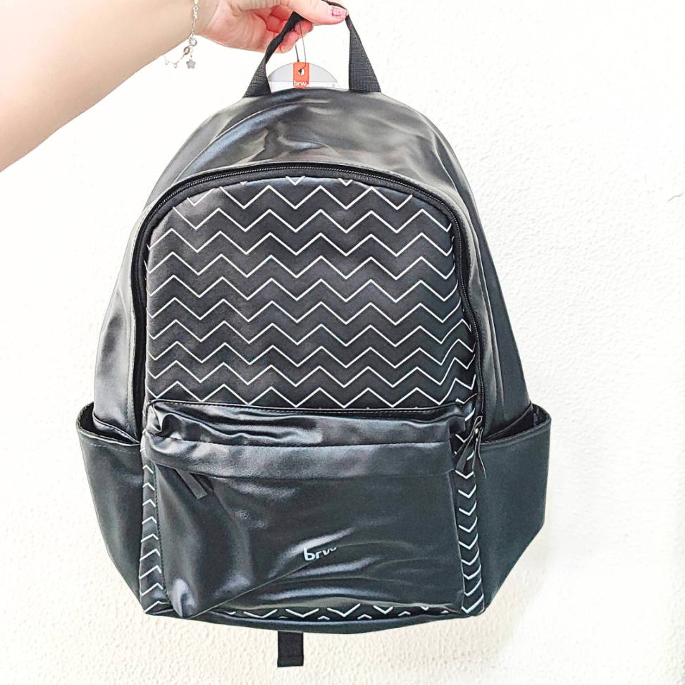 Mochila de Costas PU Chevron BRW - #1