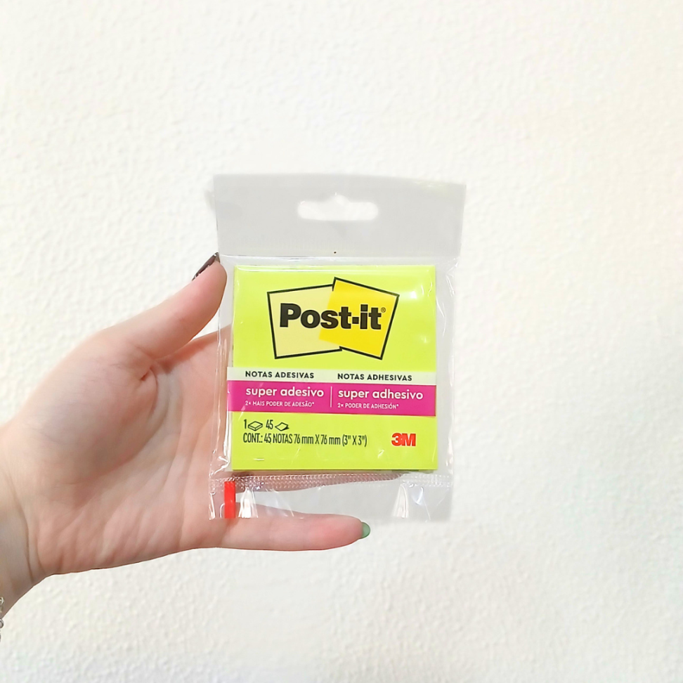 Notas Autoadesivas Post-It 76mm x 76mm Neon 3M - #9
