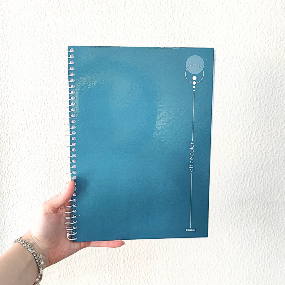 Caderno com Espiral Universitário Office Color 1 Matéria Foroni - #12