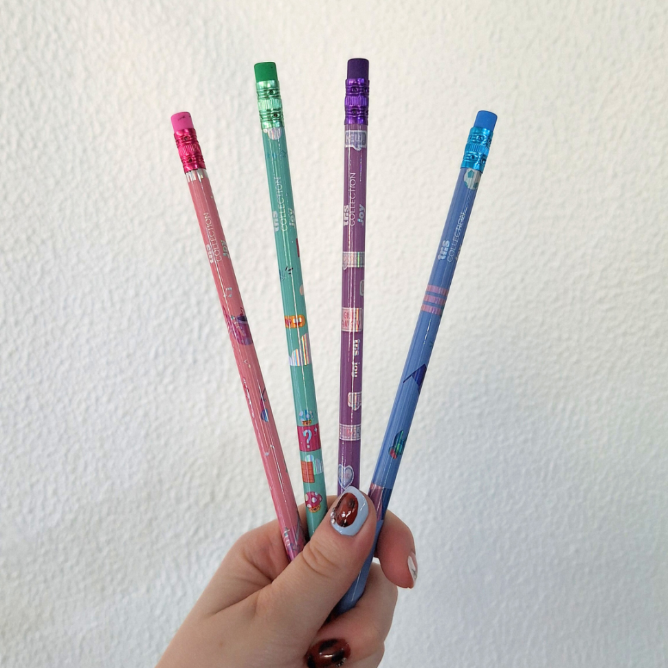 Lápis Grafite de Escrever com Borracha Ponteira Joy Collection Tris - #6