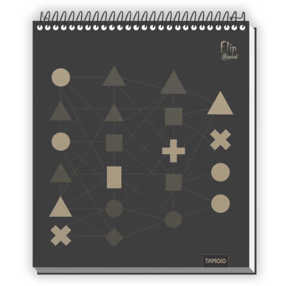 Caderno com Espiral Vertical Flip Special Tamoio - #4