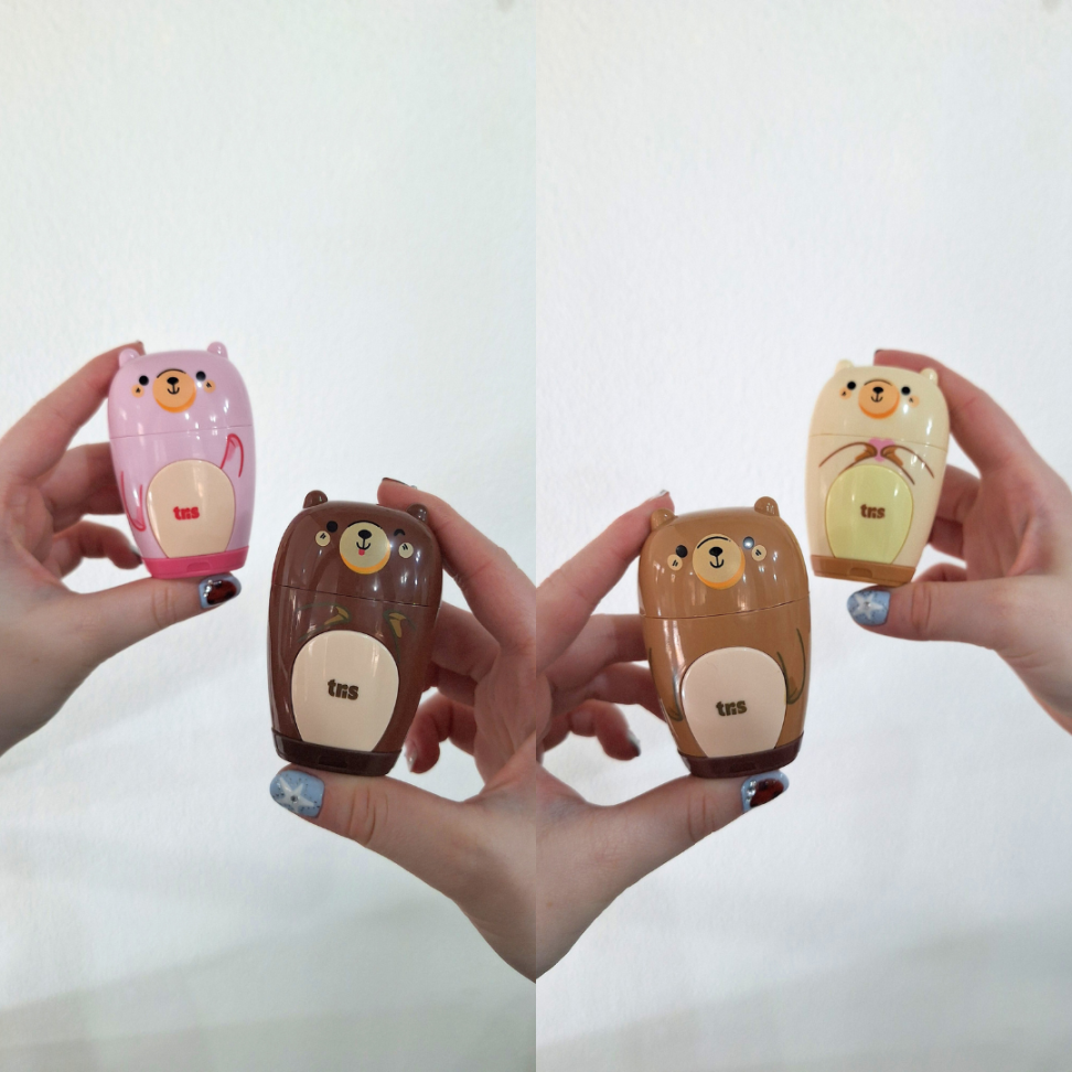 Apontador Duplo com Depósito e Borracha Ursinho Tris - #6