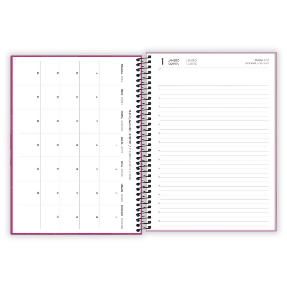 Agenda Executiva Espiral Diária Grande Spot Colorida 2026 Tilibra - #5