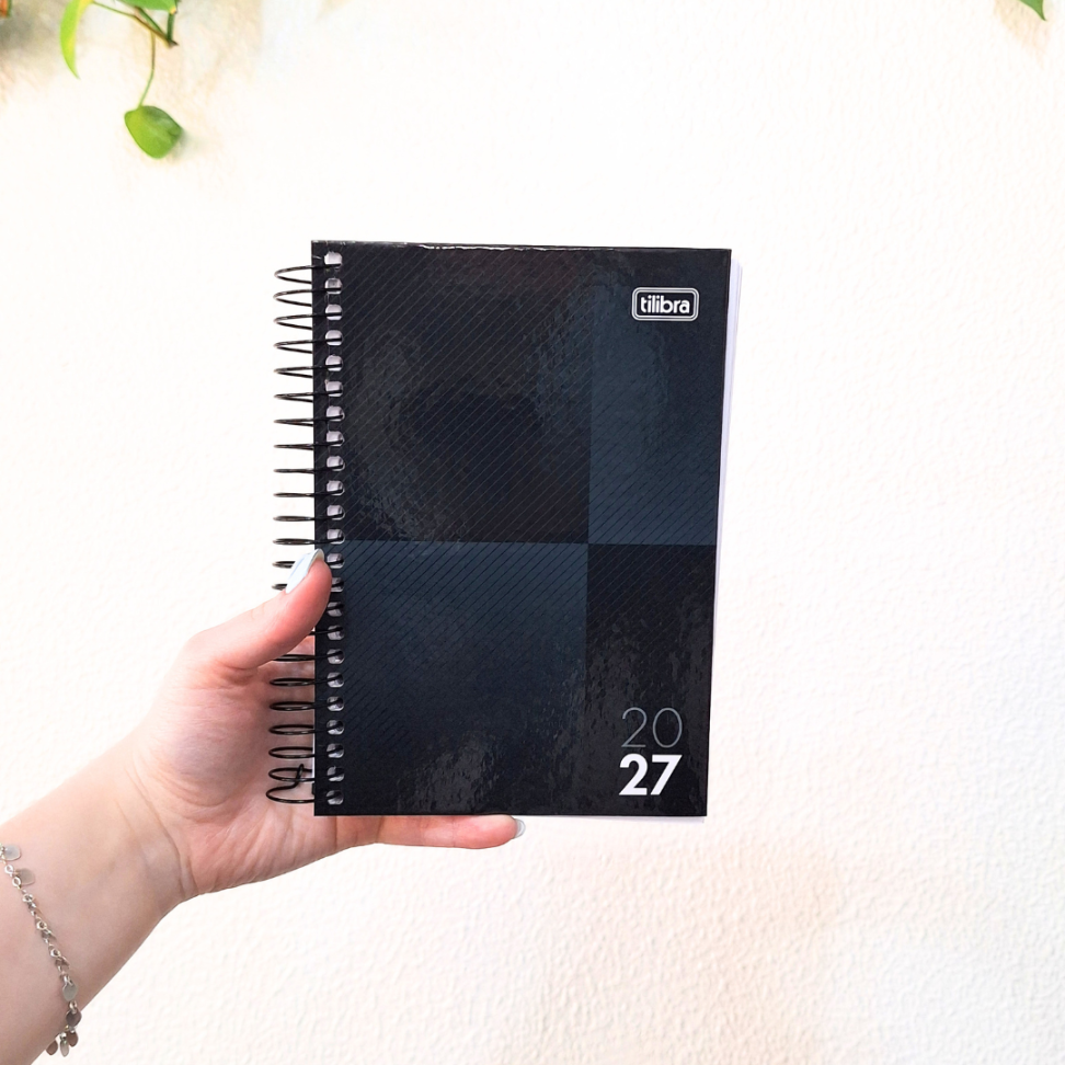Agenda com Espiral Executiva Diária Pequena Zip B 2027 Tilibra - #7
