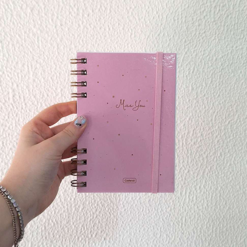 Caderneta com Espiral Miss You Cadersil - #6