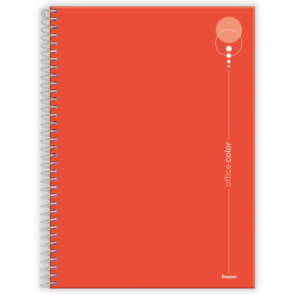 Caderno com Espiral Universitário Office Color 1 Matéria Foroni - #4