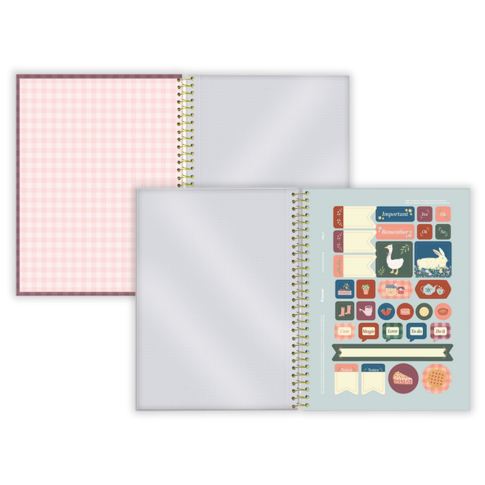 Caderno com Espiral Colegial Milly 10 Matérias Foroni - #7