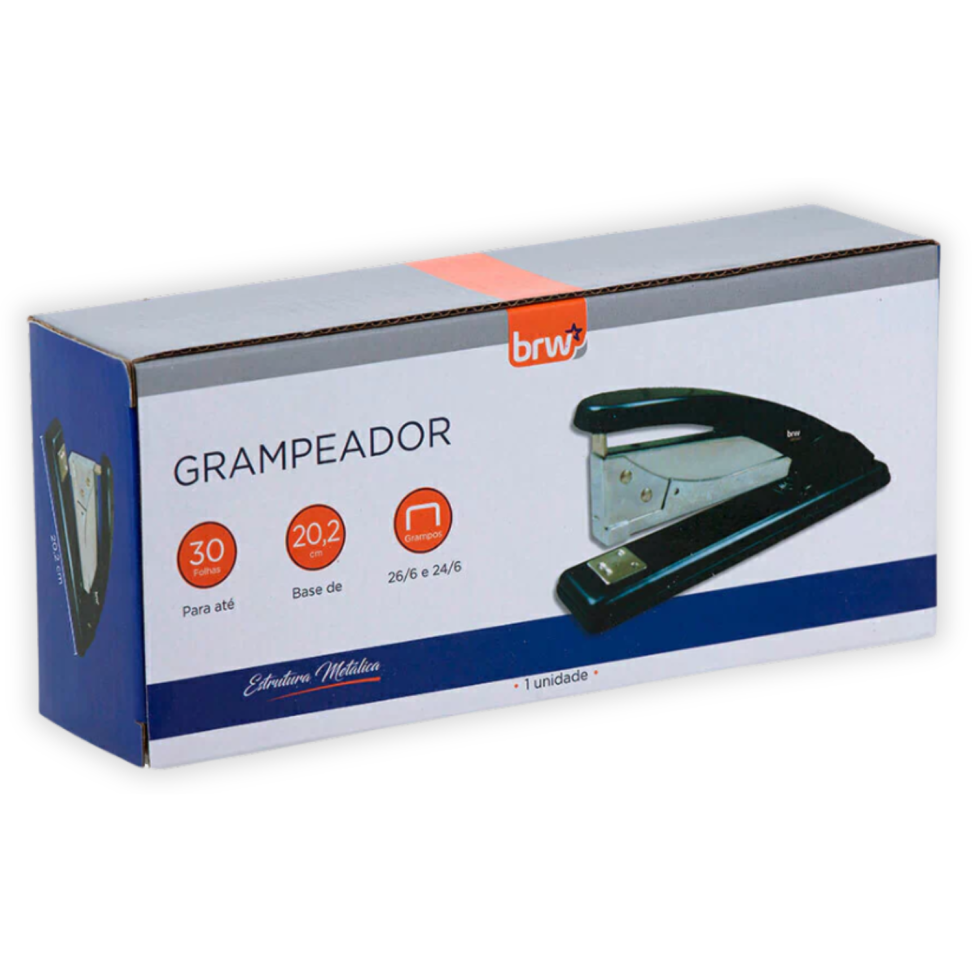 Grampeador 30 Folhas Estrutura Metálica GP3000 BRW
