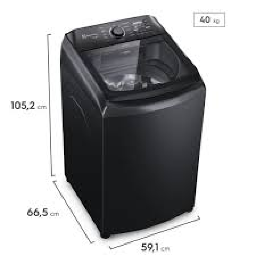 Máquina de Lavar Electrolux 14,5kg 127v Preta Efficient Cesto Inox, Jet&Clean e Filtro Fiapos (LEP15) - #3