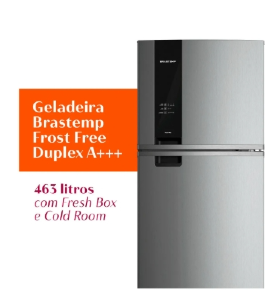 Geladeira Frost Free BRM55FK Duplex 463L inox Brastemp - #3