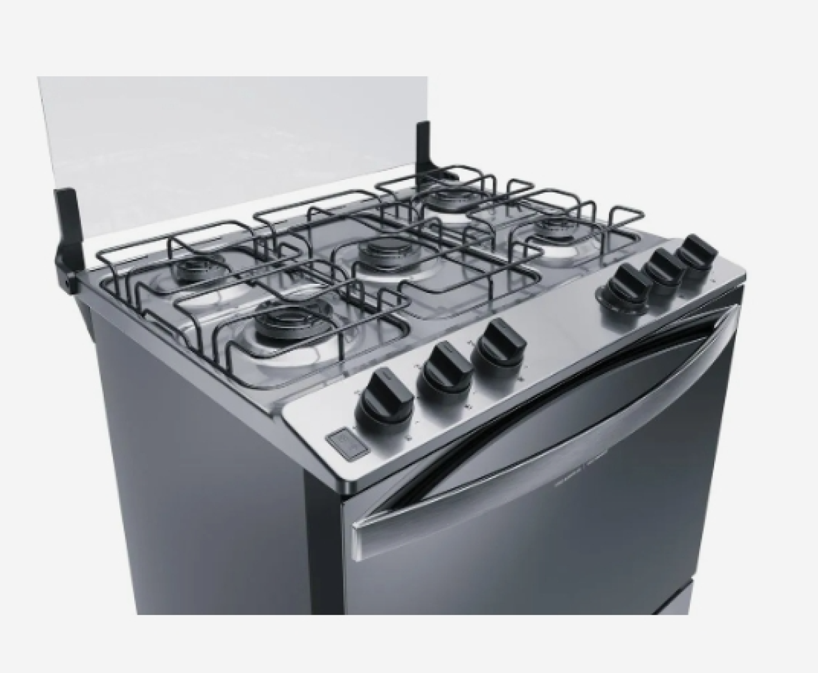 Fogão Brastemp 5 Bocas Cor Inox com Botões Removíveis e Exclusivo Aro Protetor - - #4