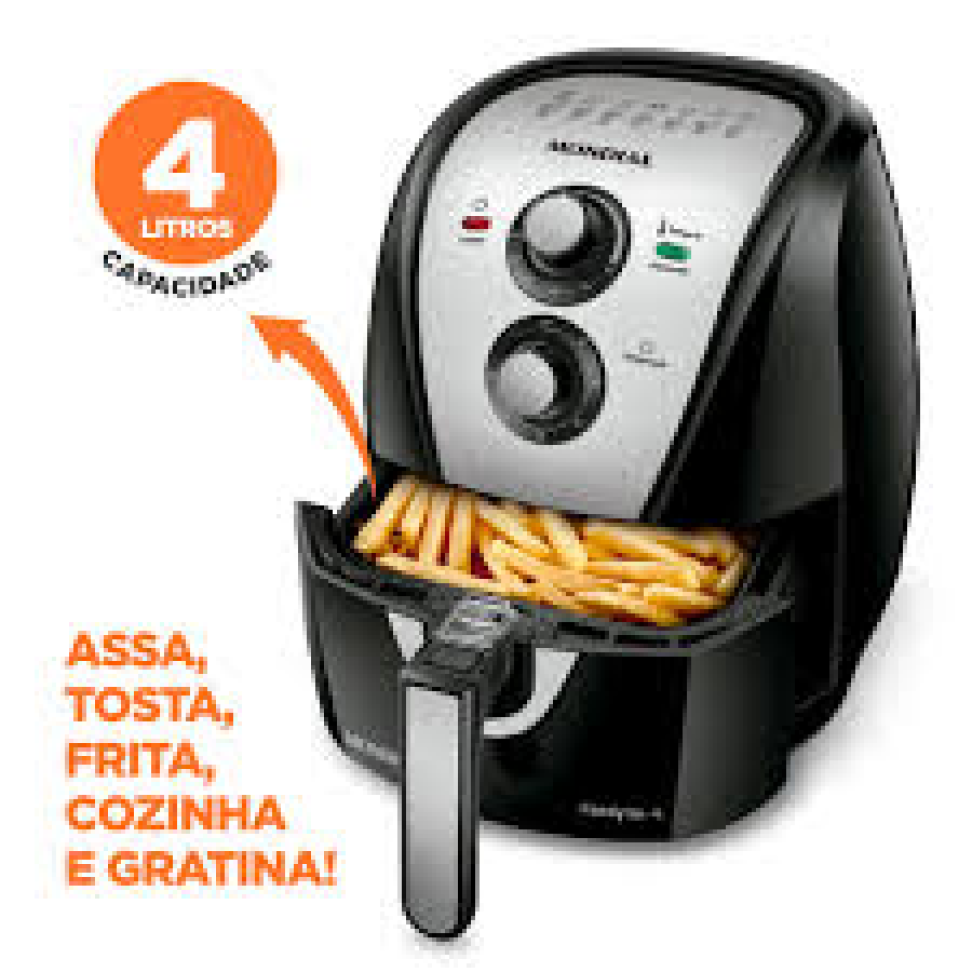 Fritadeira Sem Óleo Air Fryer 4L, Mondial, Preto/Inox, 1500W, 110V - AFN-40-BI - #2