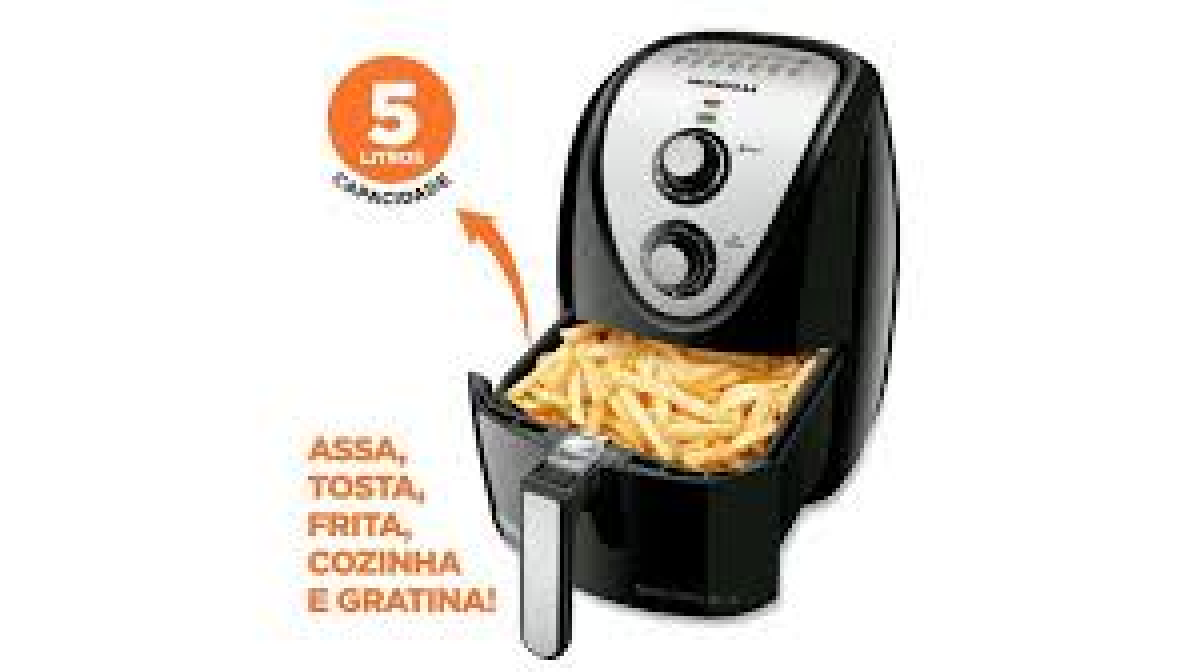 Fritadeira Sem Óleo Mondial, Grand Family Inox - 5L, 110V, Preto, 1900W - AFN-50-BI - #2