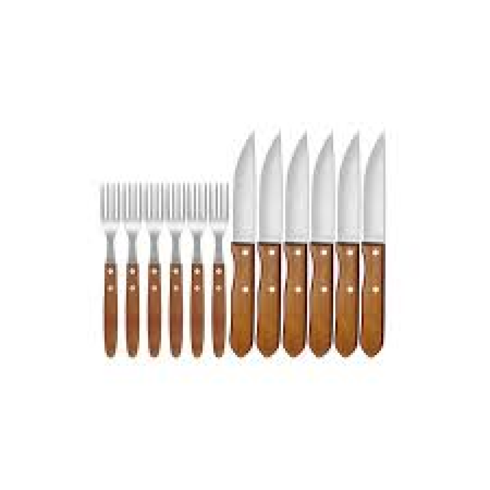 Mor - Conjunto Churrasco Garfo e Faca 12 Peças