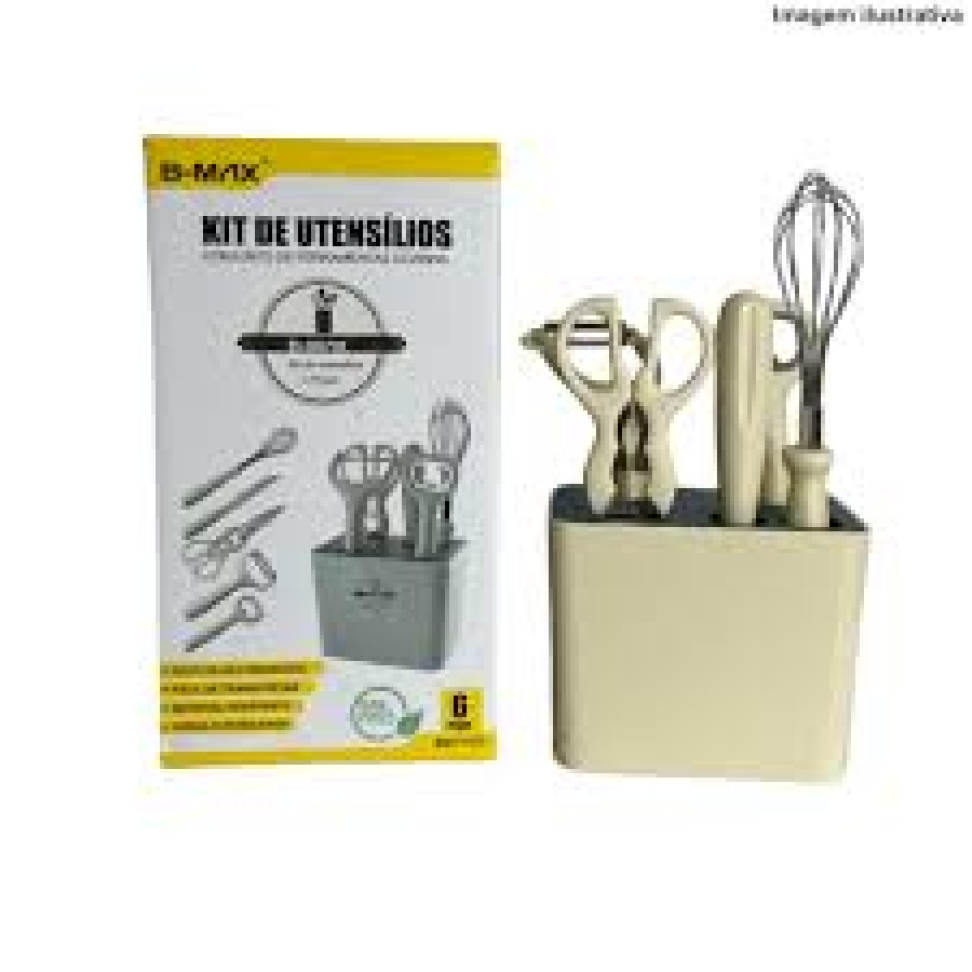 Kit de Utensílios de Cozinha B-Max Silicone com Expositor - 6 Peças BM-F0172 - #2