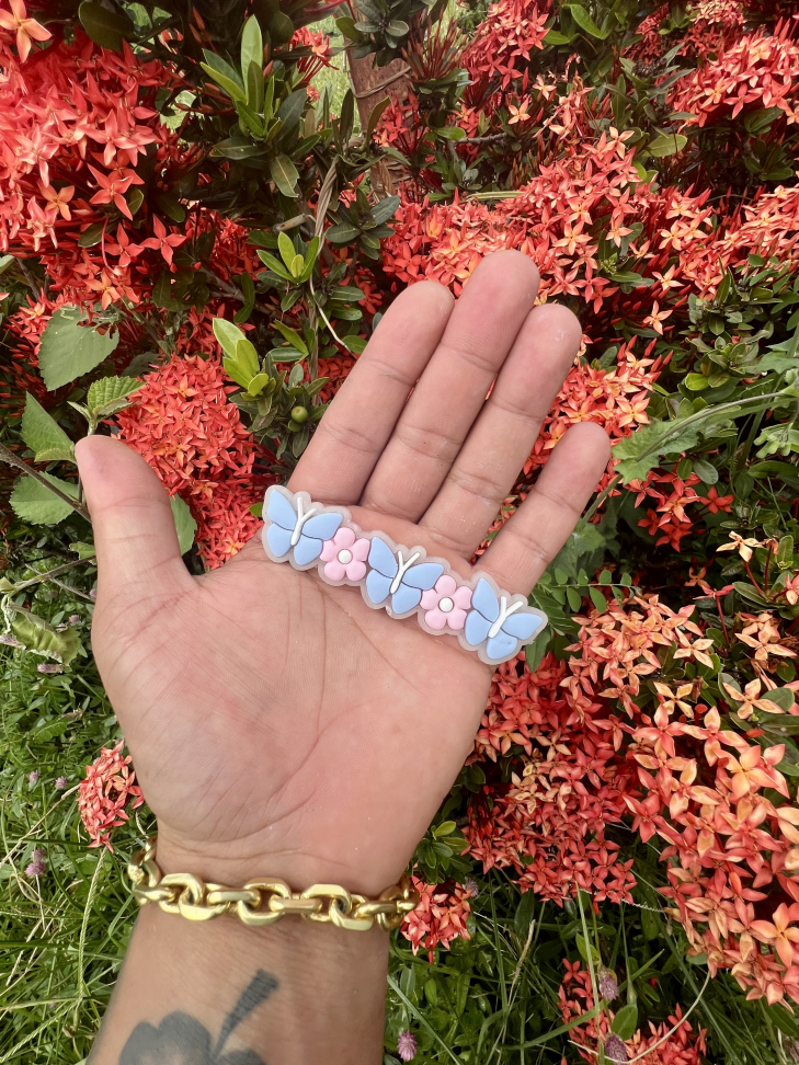 Flor com borboleta - #1