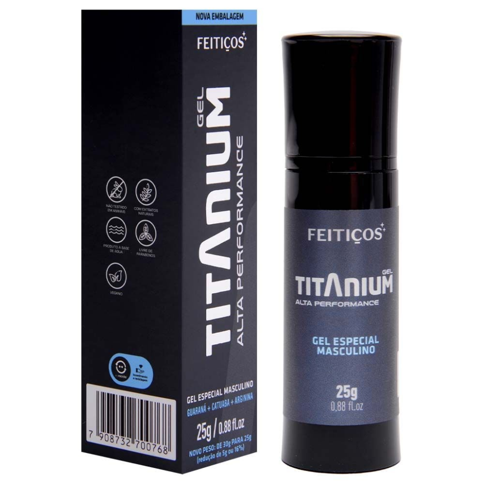 Titanium Gel Performance Masculina 25G Feitiços - #1