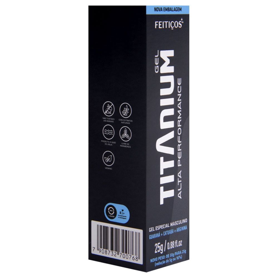 Titanium Gel Performance Masculina 25G Feitiços - #1