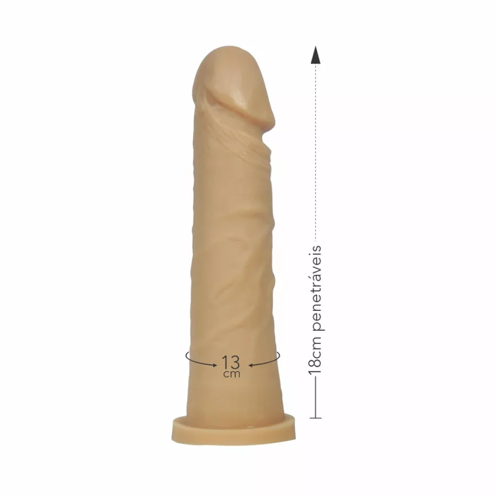 Prótese 18x13cm Simples Mydick (PA016) - BegePrótese 18x13cm Simples Mydick (PA016) - Bege Prótese 18x13cm Simples Mydick
