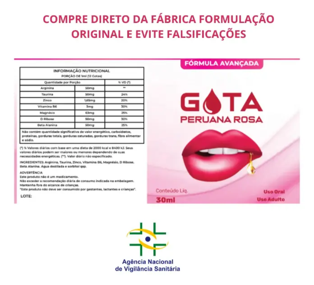 Gota Peruana Rosa Original