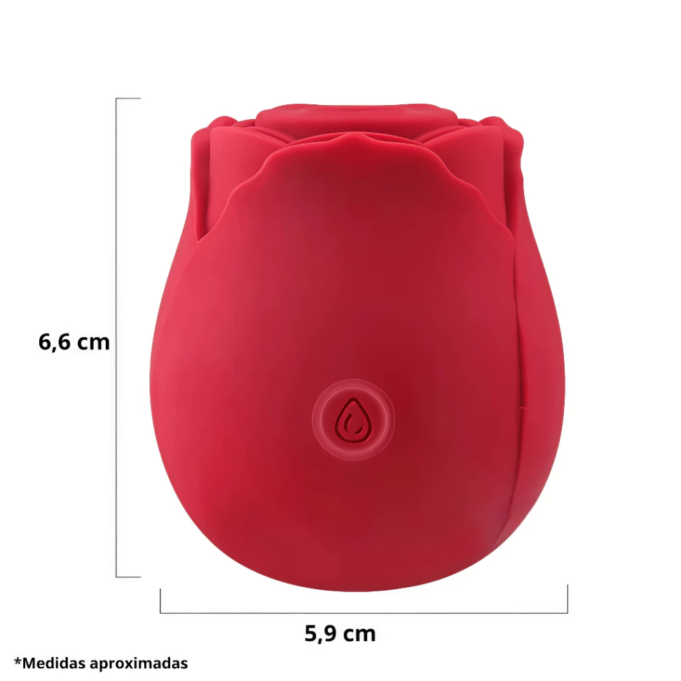 Estimulador Com Pulsação Formato De Rosa Magic Rose SI - #4