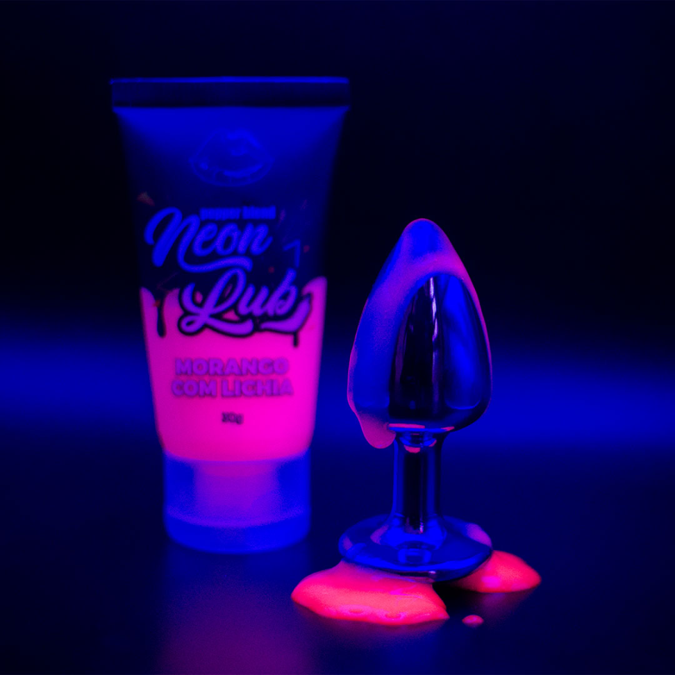 Gel Lubrificante Neon Lub 30g - Morango com Lichia - #3
