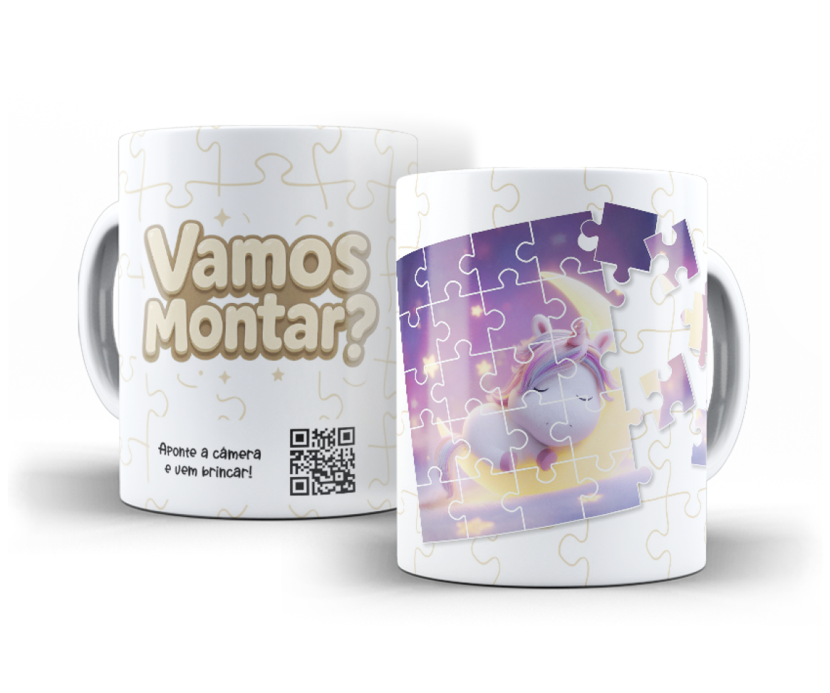 CANECA  QUEBRA- CABEÇA POLÍMERO - #4