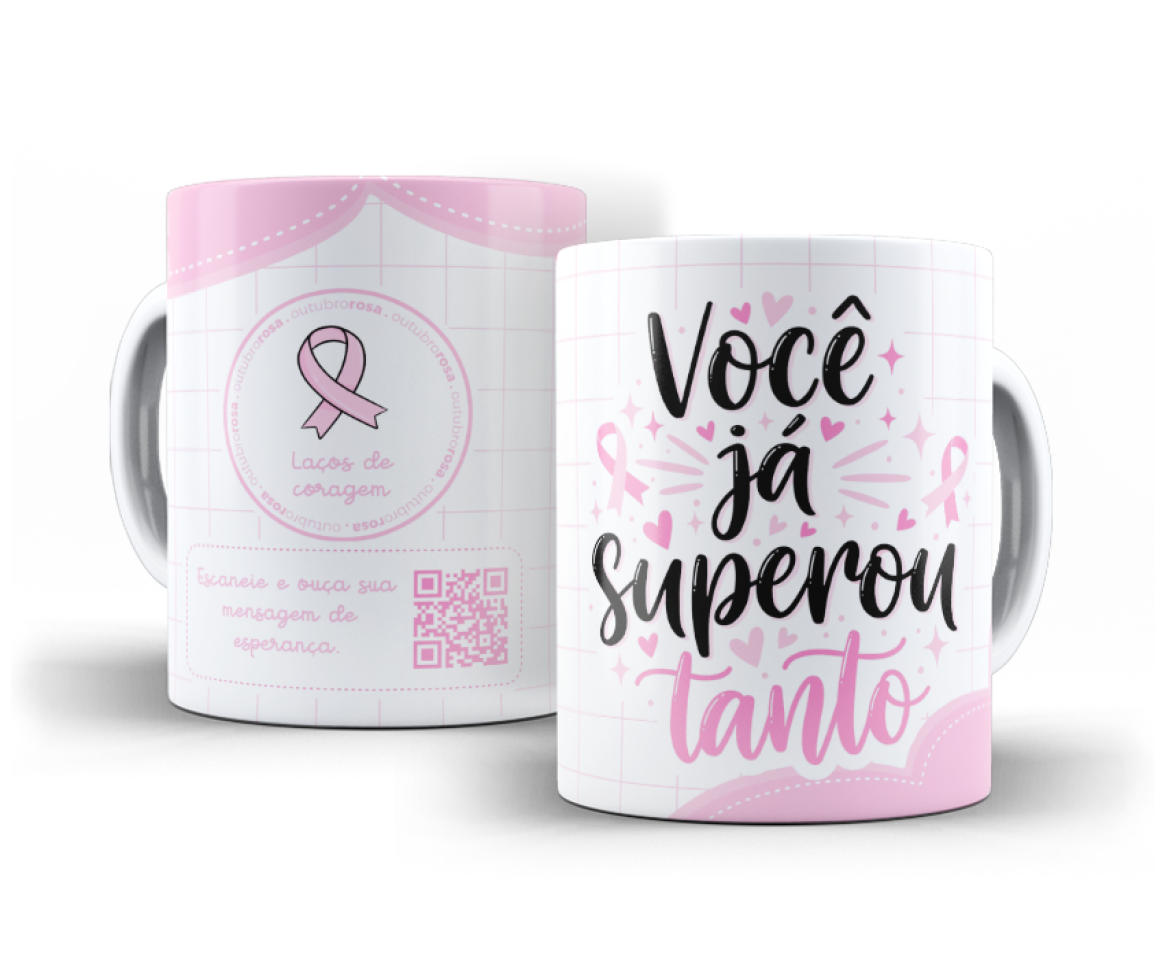 CANECA OUTUBRO ROSA - LAÇOS DE CORAGEM - #1