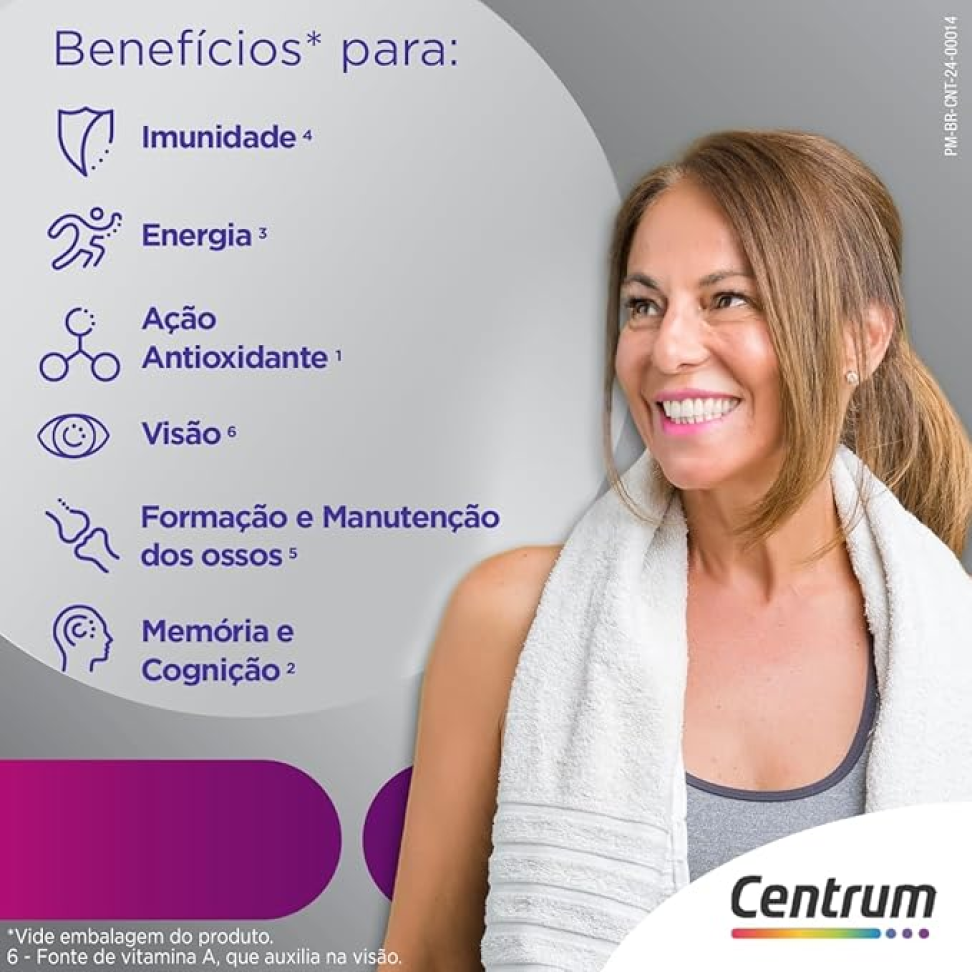 Centrum Mulher 50 Mais Multivitaminico, com Vitamina D, Vitamina B12, Calcio e Magnesio, 150 Comprimidos - #4