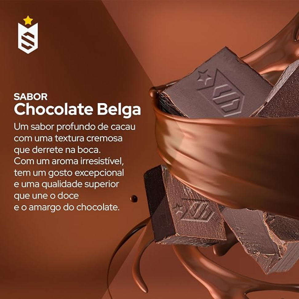 Whey Protein Concentrado 1kg Sabor Chocolate Belga Soldiers Nutrition Rico em Proteína Treino - #5