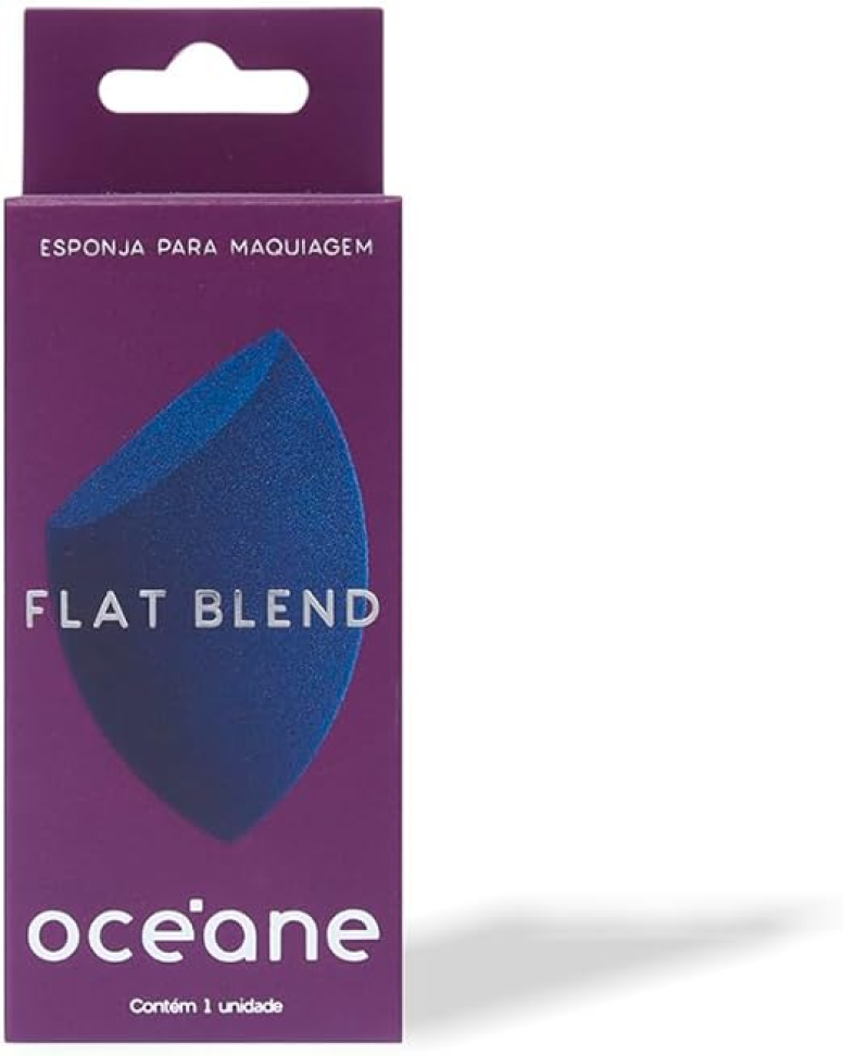 Océane Esponja De Maquiagem Azul Flat Blend Azul - #1